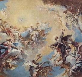 Carlo Innocenzo Carlone The Glorification of St Felix and St Adauctus. oil painting picture